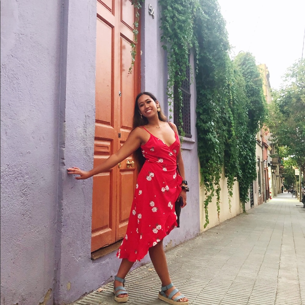 Red Wrap Dress